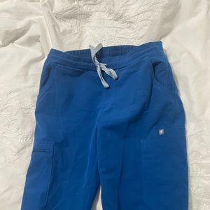 Figs Yola Skinny Scrub Pants XS Royal Blue
